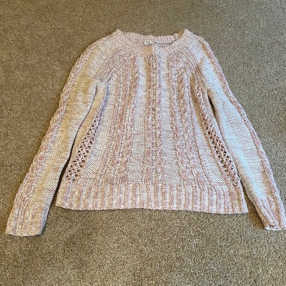 Gap Cable Knit Pink Sweater - Picture 1 of 2